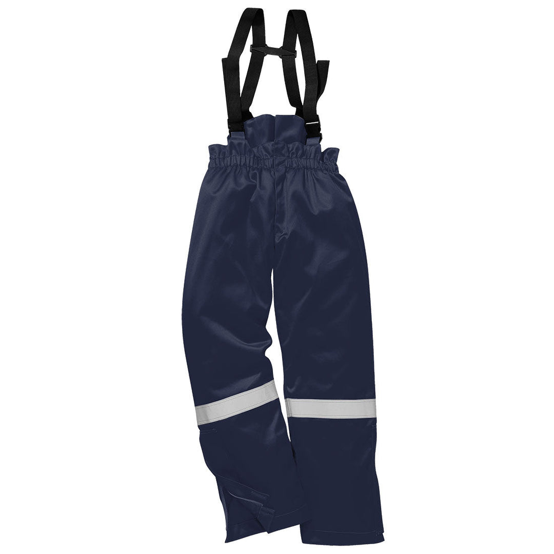 Portwest FR58 FR Anti-Static Winter Salopettes 1#colour_navy 2#colour_navy