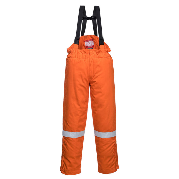 Portwest FR58 FR Anti-Static Winter Salopettes 1#colour_orange