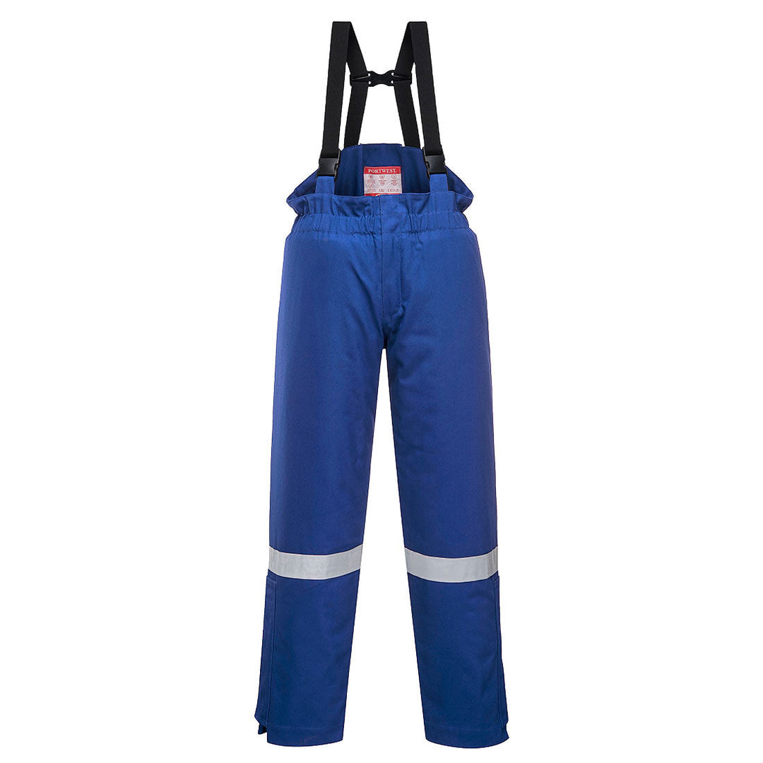 Portwest FR58 FR Anti-Static Winter Salopettes 1#colour_royal-blue