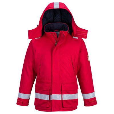 Portwest FR59 FR Anti-Static Winter Jacket 1#colour_red