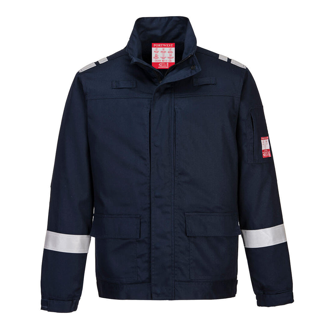 Portwest FR601 Bizflame Plus Lightweight Stretch Panelled Jacket 1#colour_navy