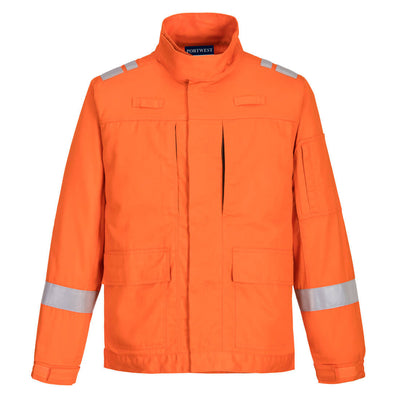 Portwest FR601 Bizflame Plus Lightweight Stretch Panelled Jacket 1#colour_orange
