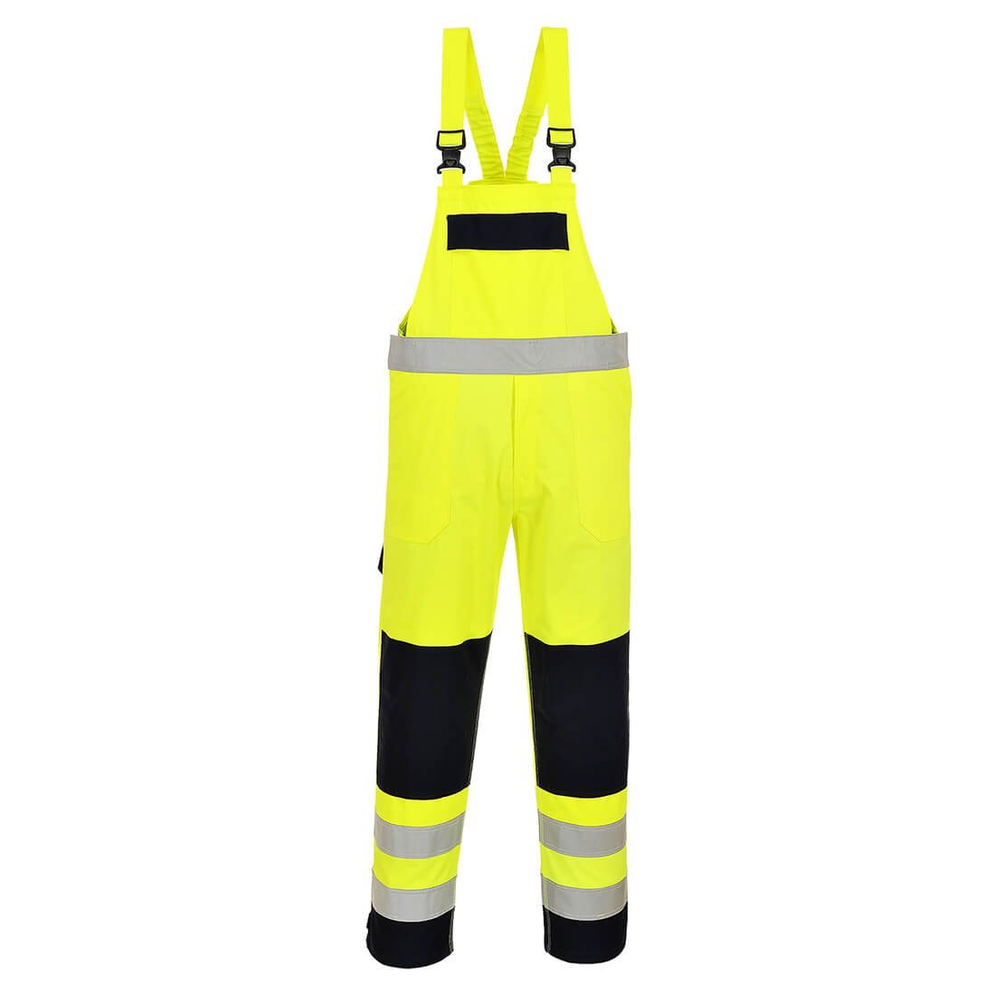 Portwest FR63 Hi Vis Multi-Protective Flame Retardant Bib and Brace 1#colour_yellow-navy