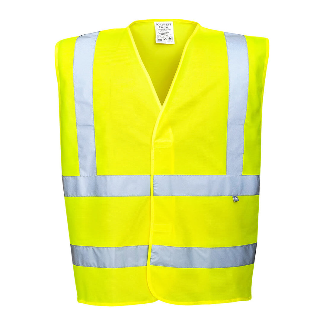 Portwest FR70 Hi Vis Vest - Flame Resistant Yellow Main#colour_yellow