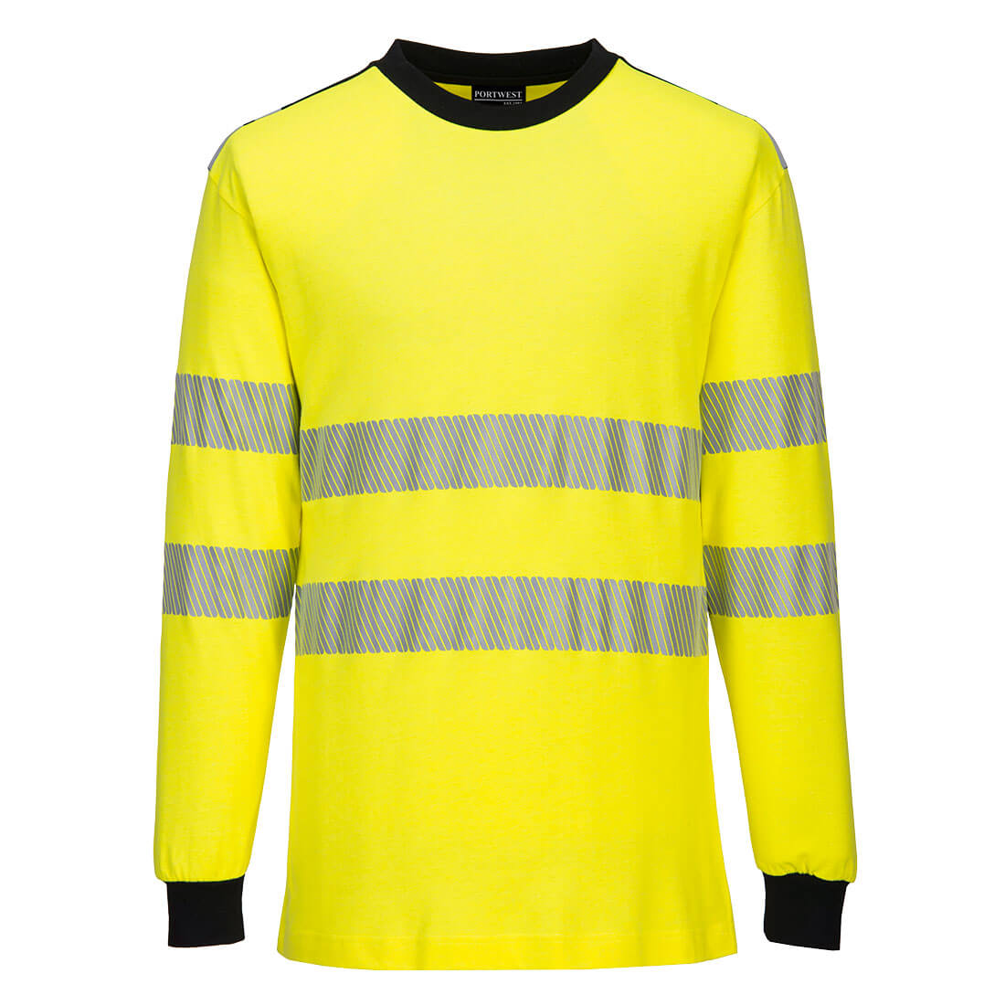 Portwest FR701 WX3 Flame Retardant Hi-Vis T-Shirt 1#colour_yellow-black