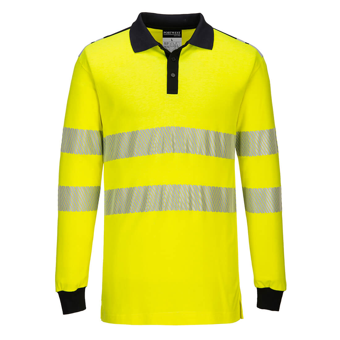 Portwest FR702 WX3 Flame Retardant Hi-Vis Polo Shirt 1#colour_yellow