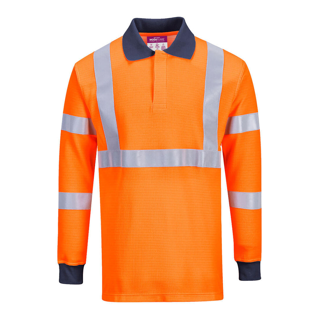 Portwest FR76 Flame Resistant RIS Polo Shirt 1#colour_orange