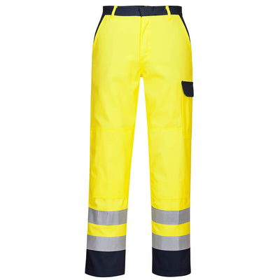 Portwest FR92 Hi Vis Bizflame Pro Flame Retardant Trousers 1#colour_yellow