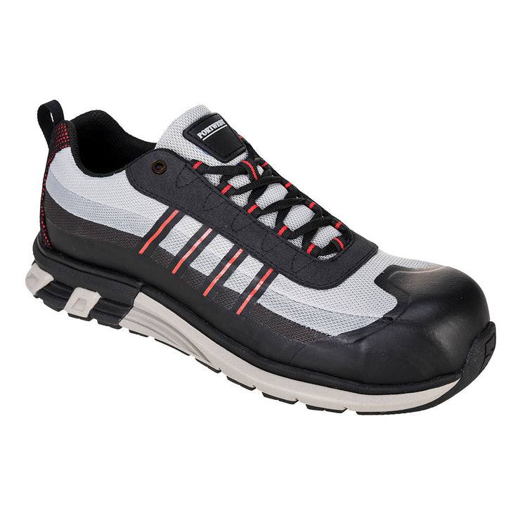 Portwest FT16 OlymFlex London SBP AE Trainers 1#colour_grey-black