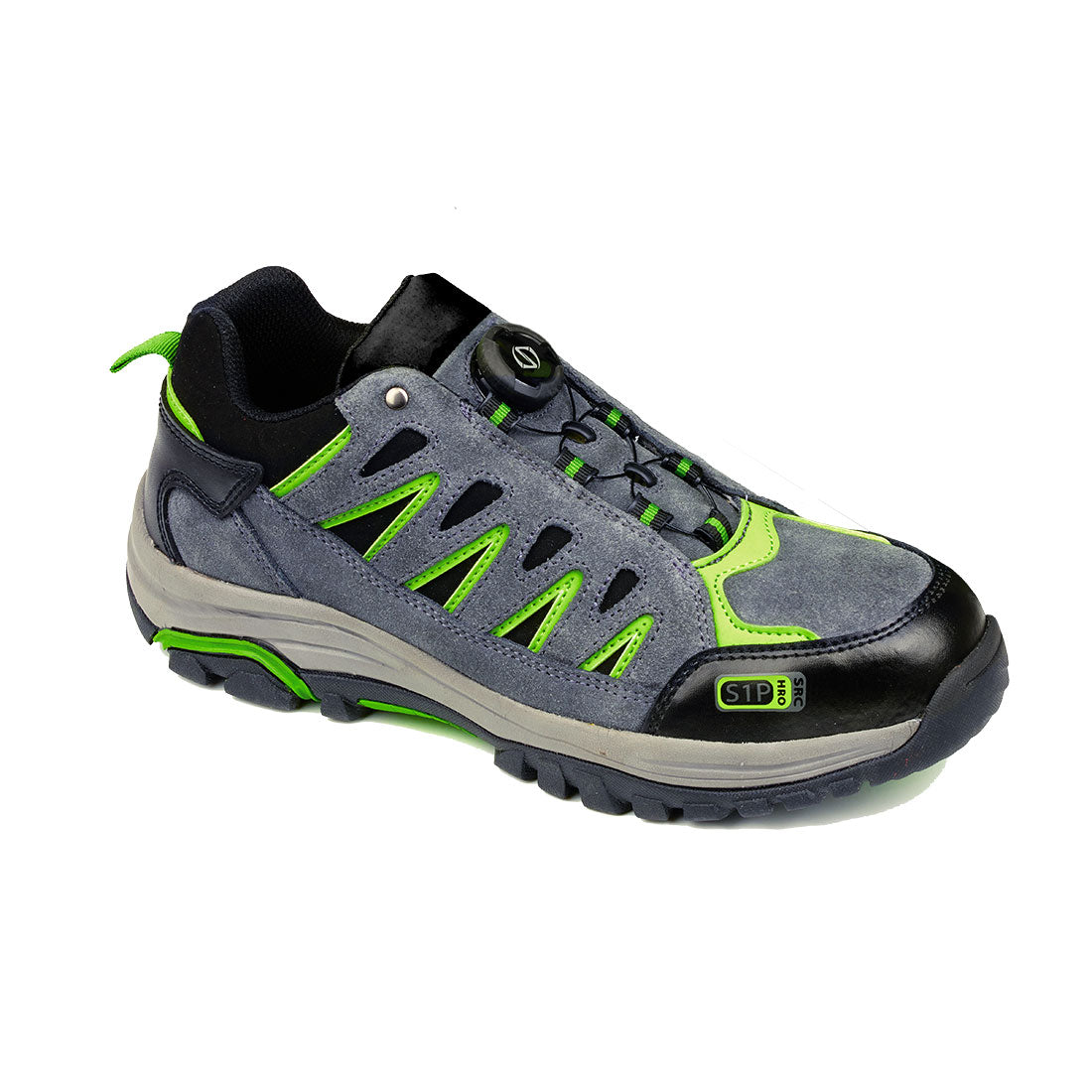 Portwest FT18 Steelite Wire Lace Safety Trainers S1P HRO 1#colour_grey-green