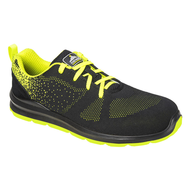 Portwest FT25 Steelite Aire Trainers S1P 1#colour_black-green