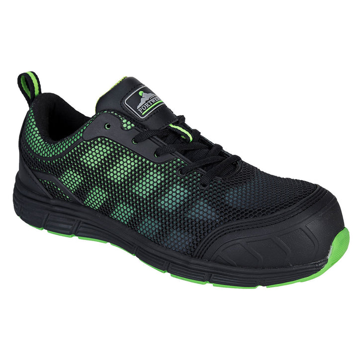 Portwest FT35 Compositelite Ogwen Low Cut Trainers S1P 1#colour_black-green