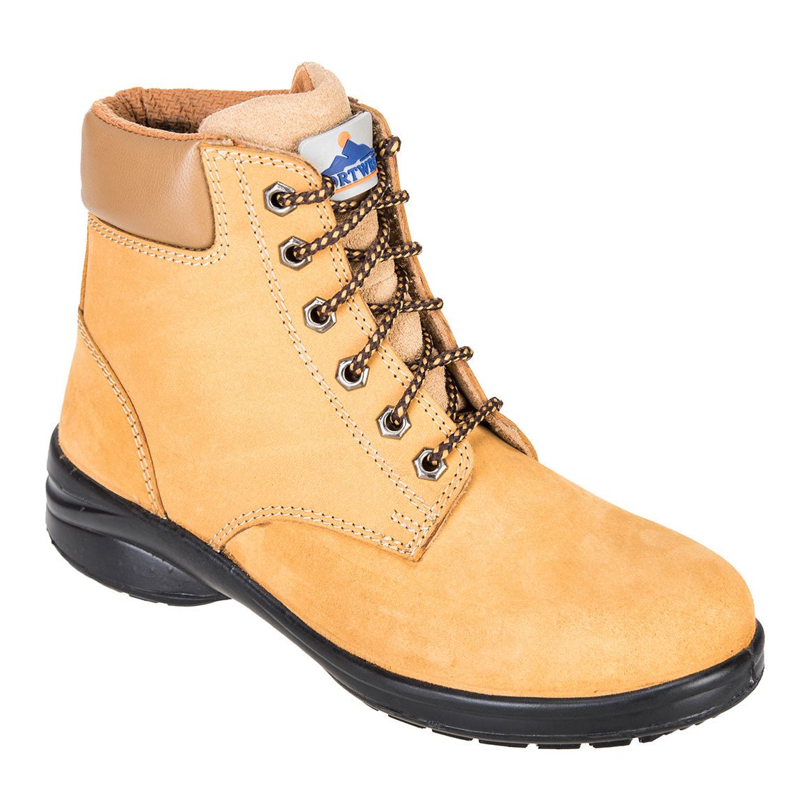 Portwest FT41 Steelite Louisa Ladies Ankle Boots S3 1#colour_wheat