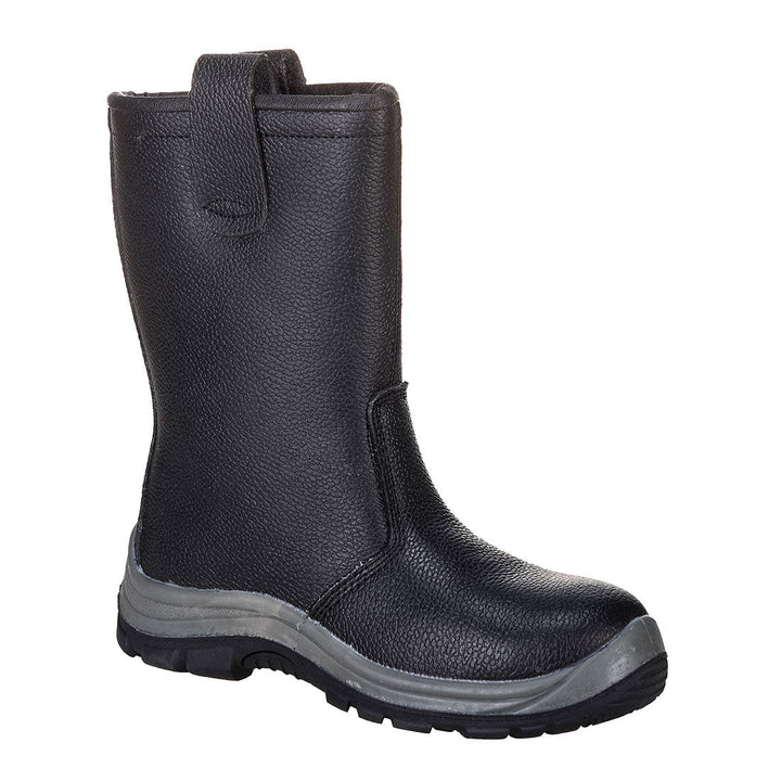 Portwest FW12 Steelite Rigger Boots S1P CI HRO 1#colour_black