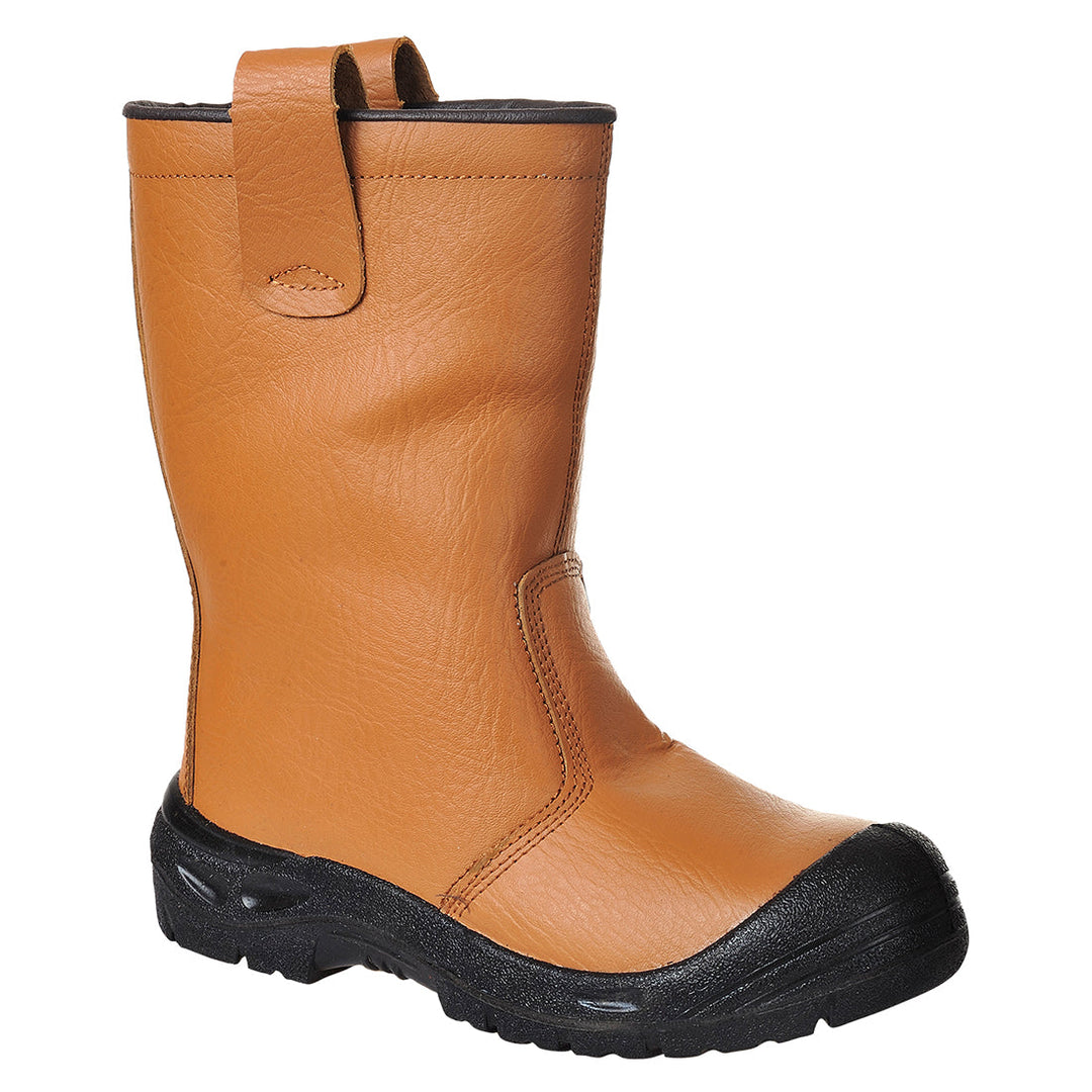 Portwest FW29 Steelite Rigger Boots Scuff Cap S3 CI 1#colour_tan