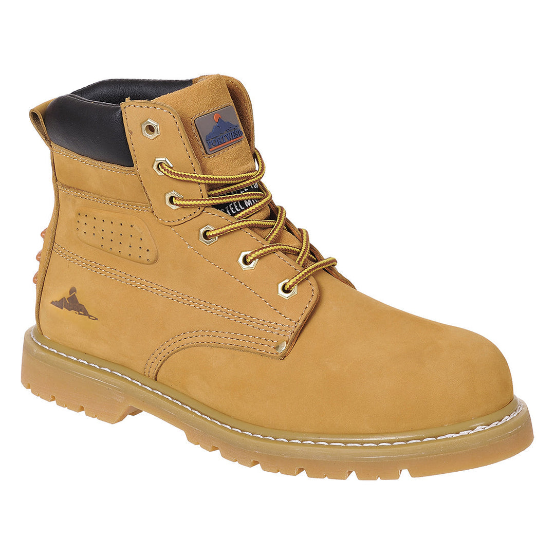 Portwest FW35 Steelite Welted Plus Safety Boots SBP HRO 1#colour_honey