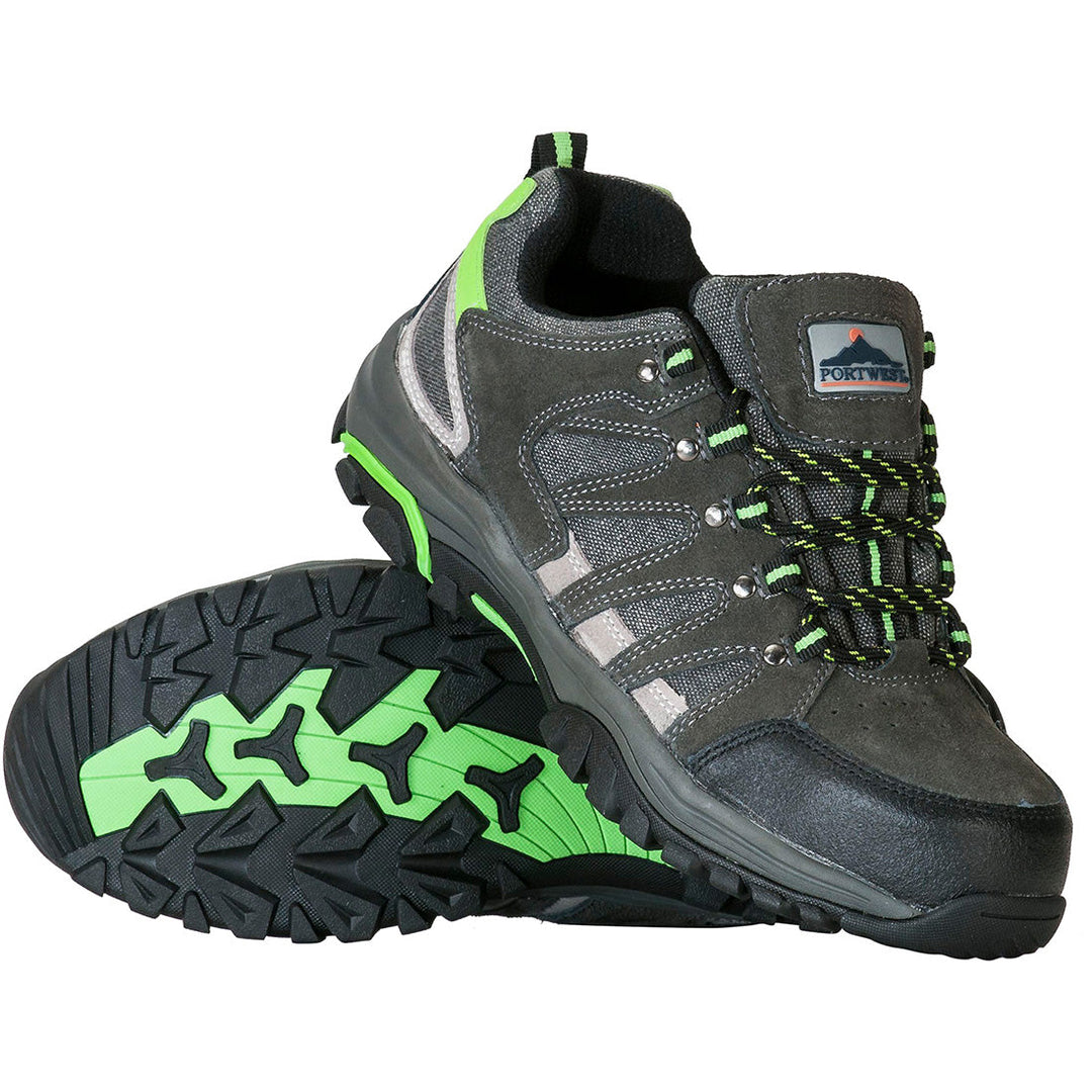 Portwest FW36 Steelite Loire Low Cut Trainers S1P HRO 1#colour_grey 2#colour_grey