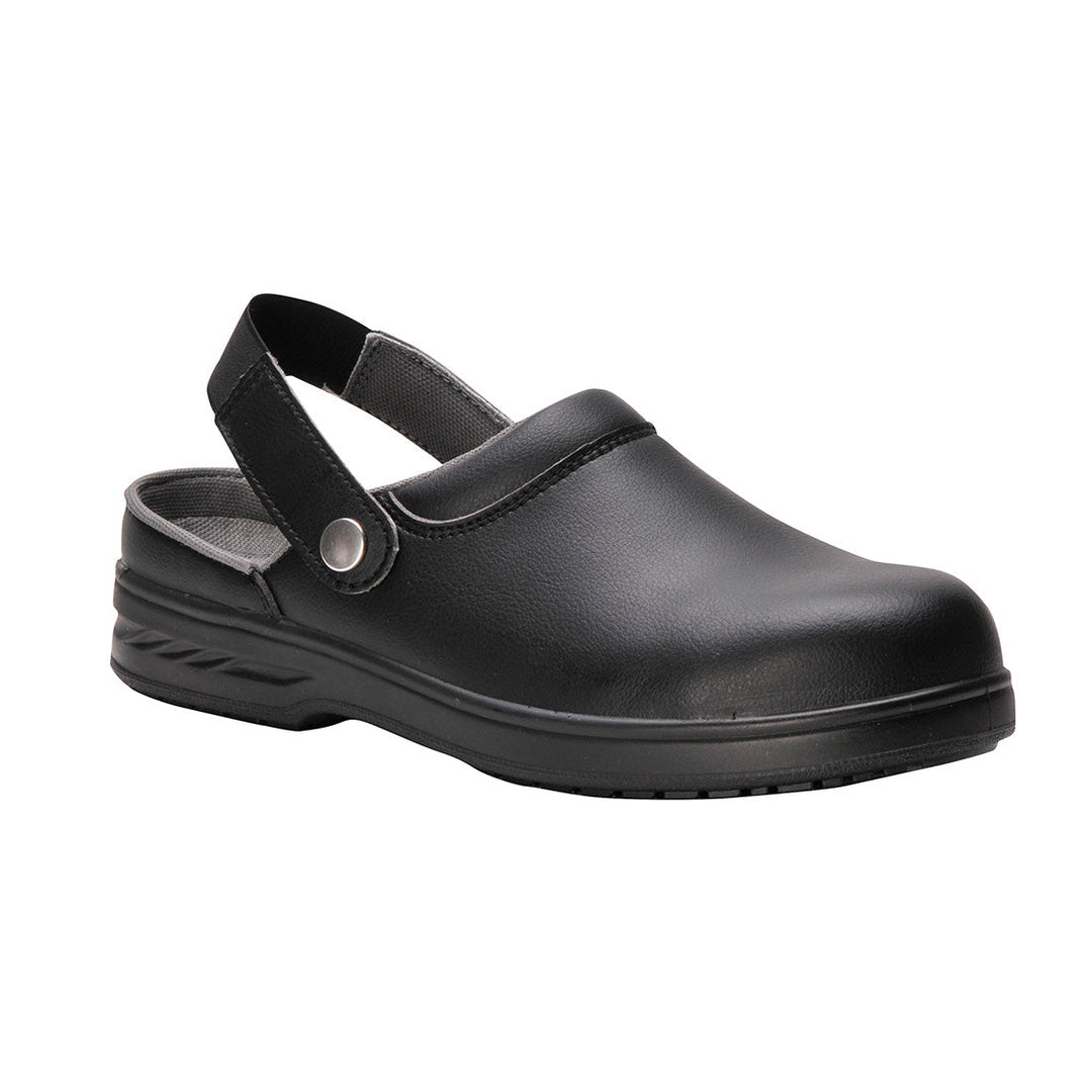 Portwest FW82 Steelite Safety Clogs SB AE WRU 1#colour_black 2#colour_black