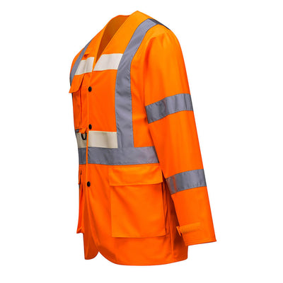 Portwest G475 Glowtex Executive Hi Vis Jacket Orange Image 2#colour_orange
