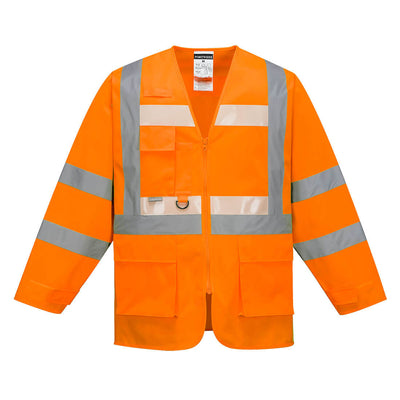 Portwest G475 Glowtex Executive Hi Vis Jacket Orange Main#colour_orange