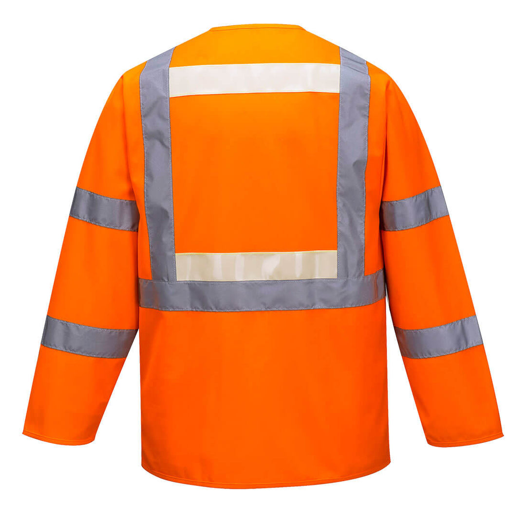 Portwest G475 Glowtex Executive Hi Vis Jacket Orange Rear#colour_orange