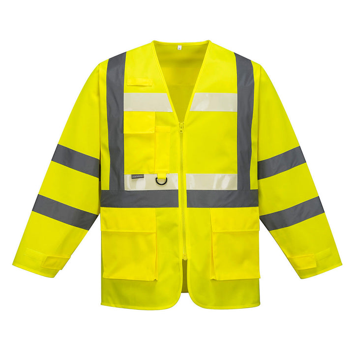 Portwest G475 Glowtex Executive Hi Vis Jacket 1#colour_yellow 2#colour_yellow