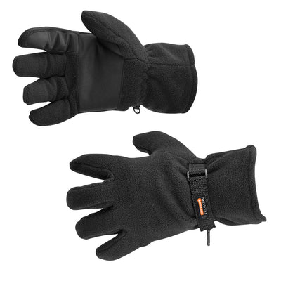 Portwest GL12 Fleece Gloves Insulatex Lined 1#colour_black