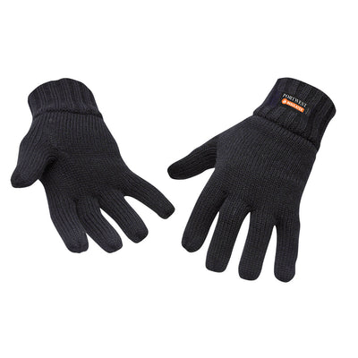 Portwest GL13 Knit Gloves Insulatex Lined 1#colour_black