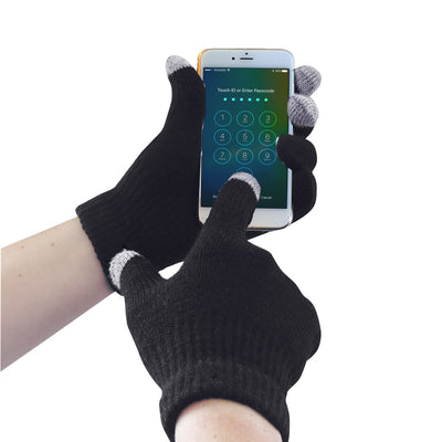 Portwest GL16 Touchscreen Knit Gloves 1#colour_black