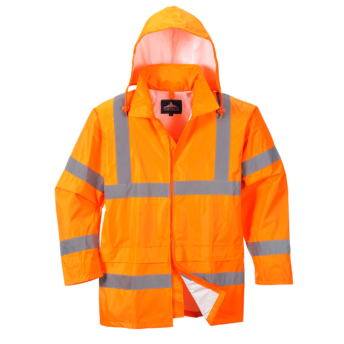Portwest H440 Hi Vis Rain Jacket 1#colour_orange 2#colour_orange