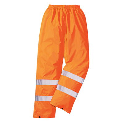 Portwest H441 Hi Vis Rain Trousers 1#colour_orange 2#colour_orange