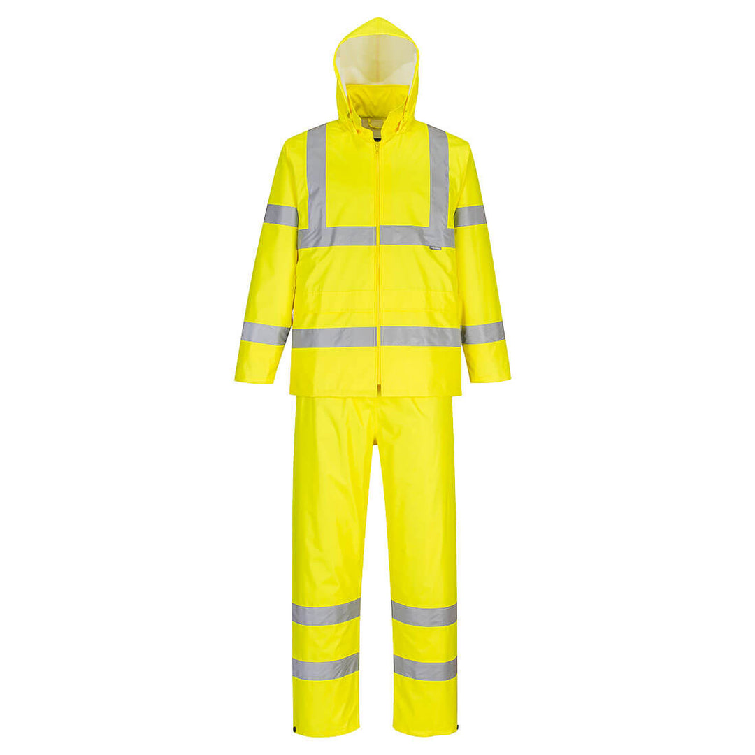 Portwest H448 Hi Vis Packaway Rainsuit 1#colour_yellow