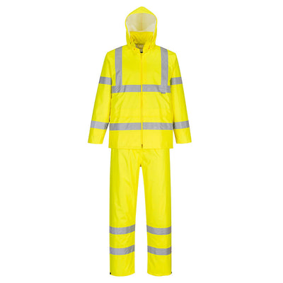 Portwest H448 Hi Vis Packaway Rainsuit 1#colour_yellow