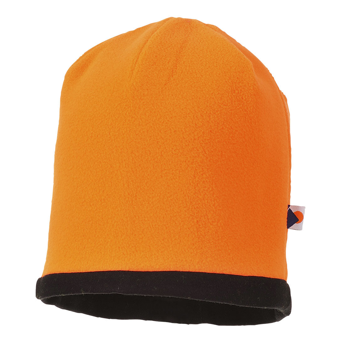 Portwest HA14 Reversible Hi Vis Beanie Hat 1#colour_orange-black