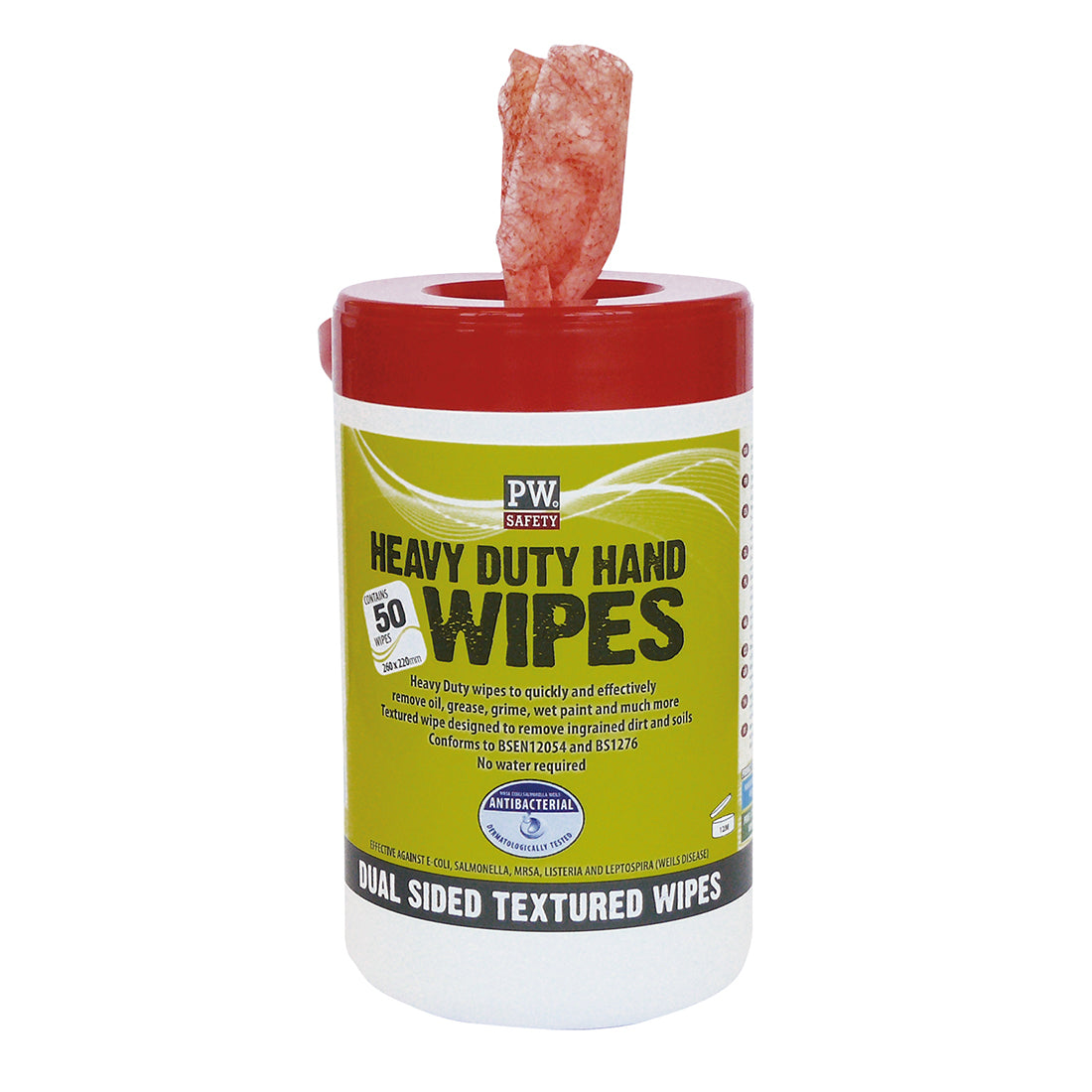 Portwest IW30 Heavy Duty Hand Wipes (50 Wipes) 1#colour_orange