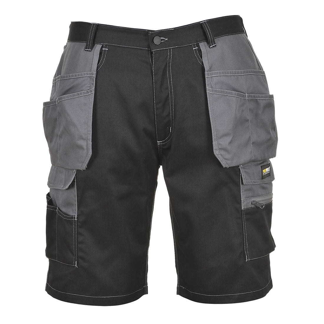 Portwest KS18 Granite Holster Shorts 1#colour_black-zoom-grey