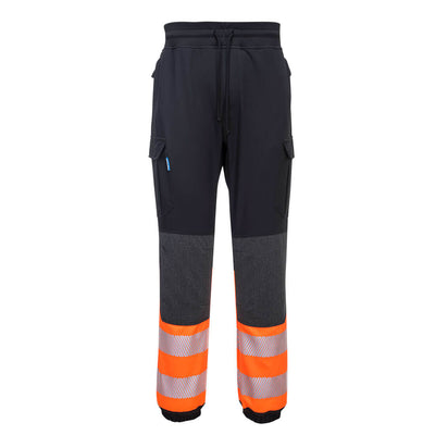 Portwest KX341 KX3 Hi Vis Flexi Trousers 1#colour_black-orange