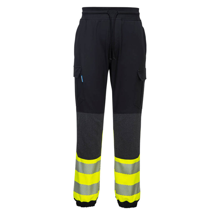 Portwest KX341 KX3 Hi Vis Flexi Trousers 1#colour_black-yellow