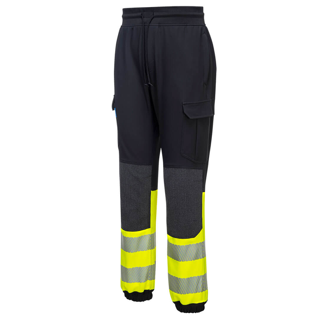 Portwest KX341 KX3 Hi Vis Flexi Trousers 1#colour_black-yellow 2#colour_black-yellow