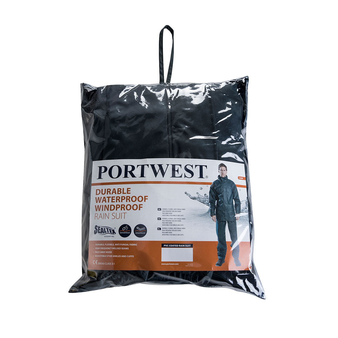 Portwest L450 Sealtex Essential Rainsuit (2 Piece Suit) 1#colour_navy