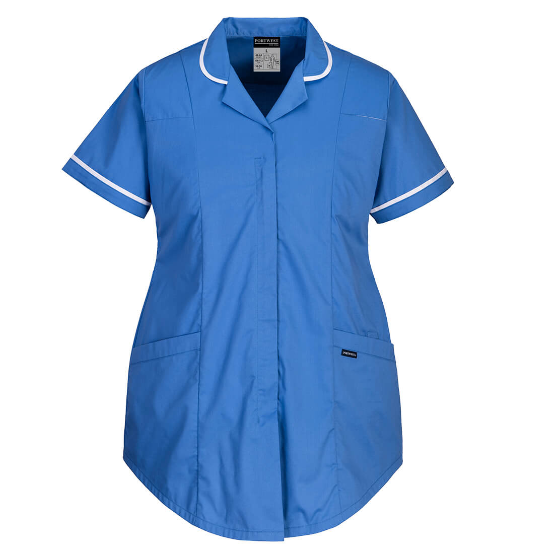 Portwest LW18 Stretch Maternity Tunic 1#colour_hamilton-blue
