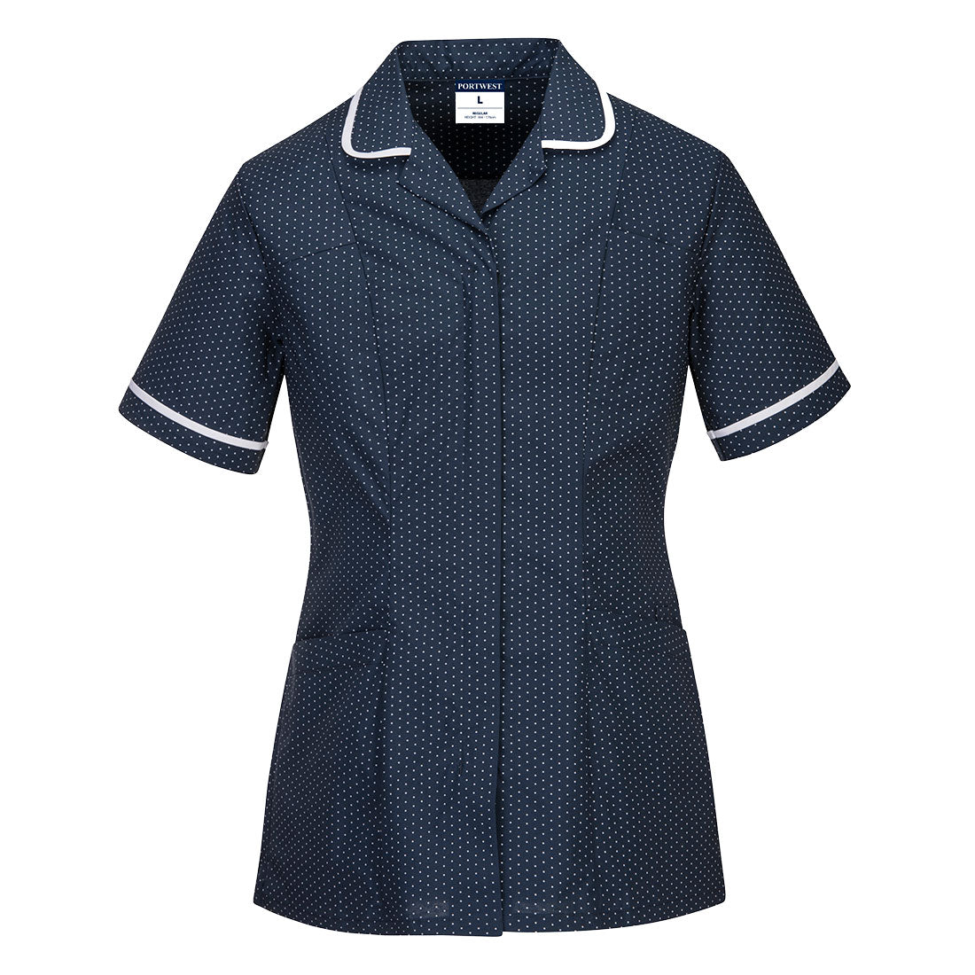 Portwest LW19 Stretch Classic Care Home Tunic 1#colour_navy