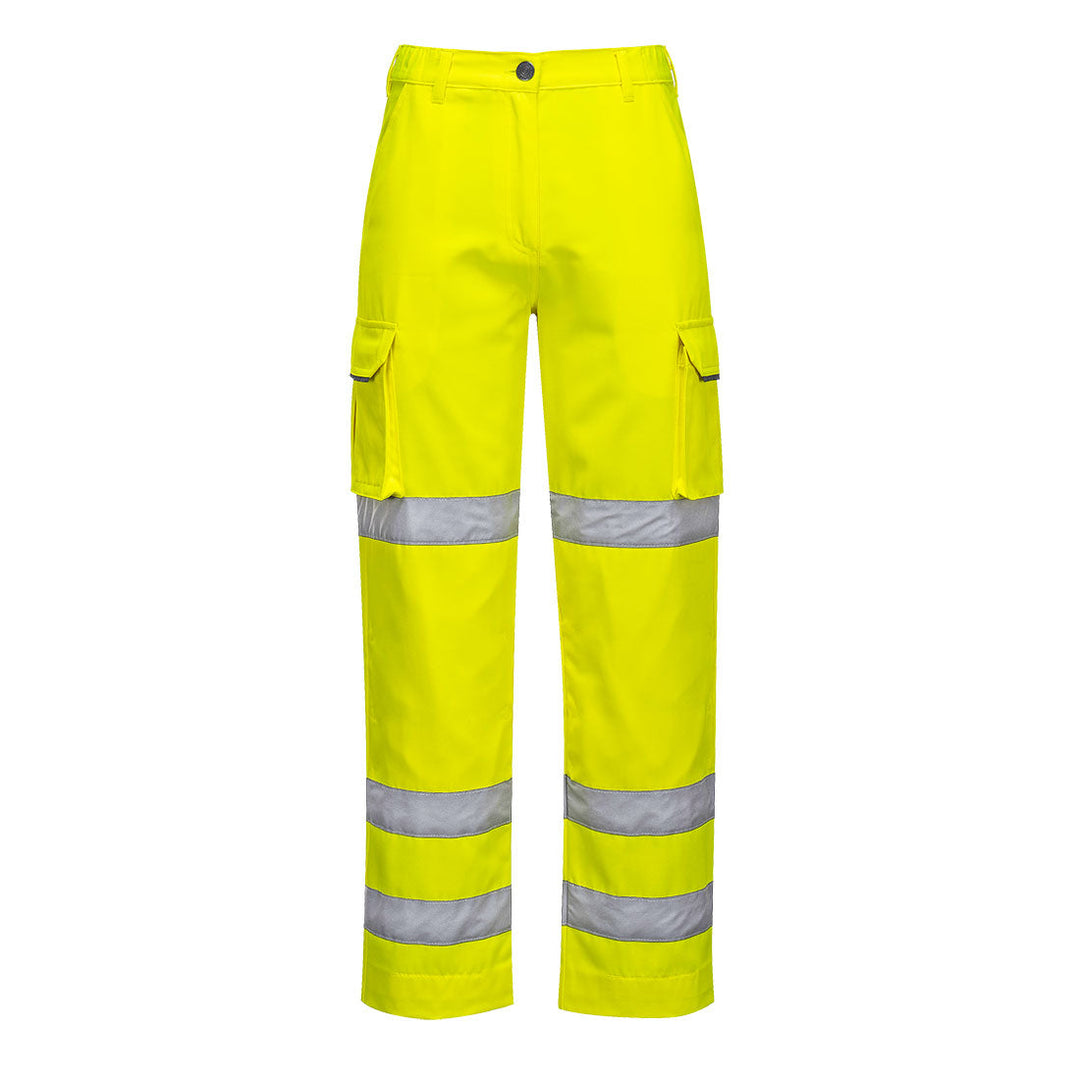 Portwest LW71 Ladies Hi Vis Trousers 1#colour_yellow