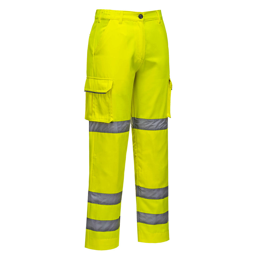 Portwest LW71 Ladies Hi Vis Trousers 1#colour_yellow 2#colour_yellow