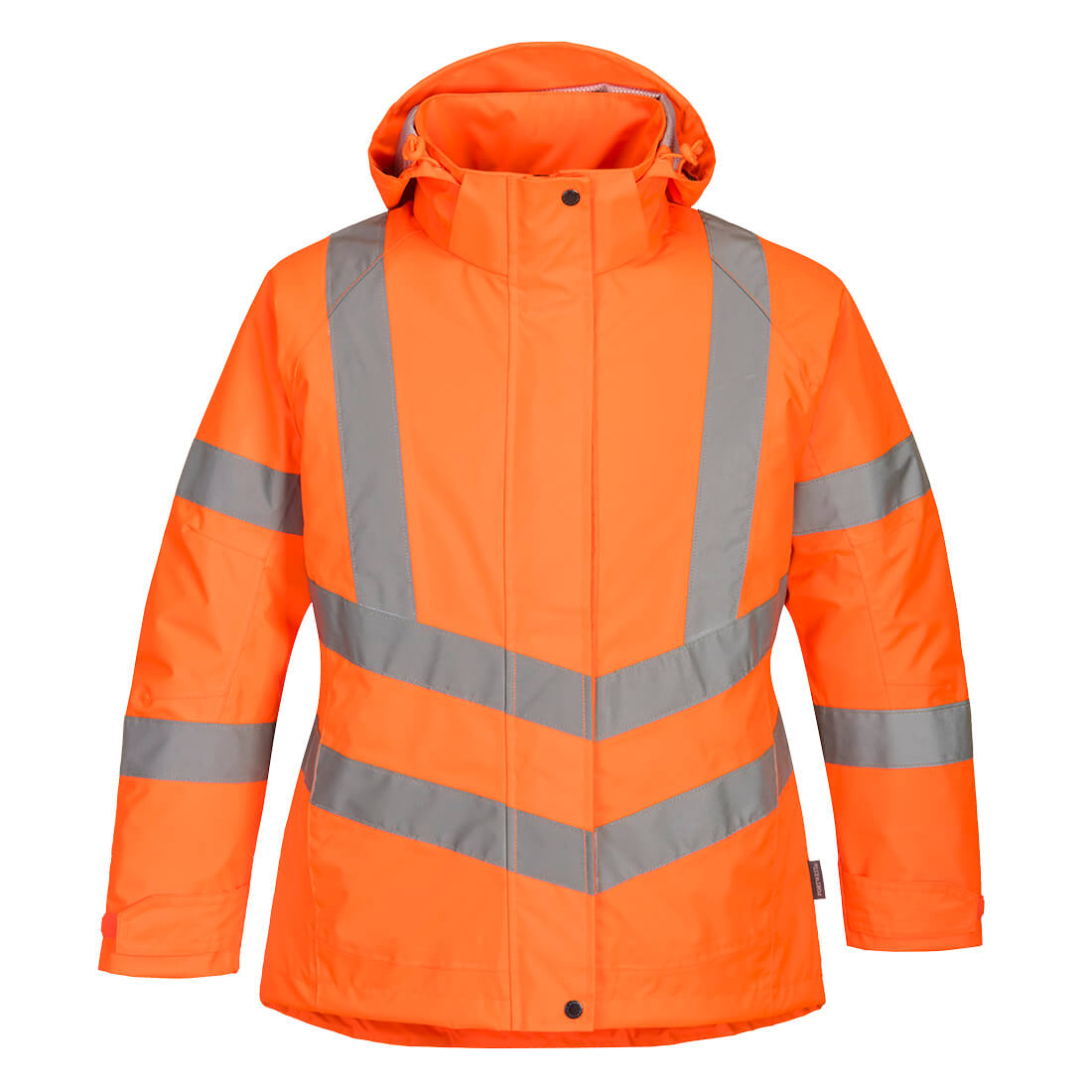 Portwest LW74 Ladies Hi Vis Winter Jacket 1#colour_orange