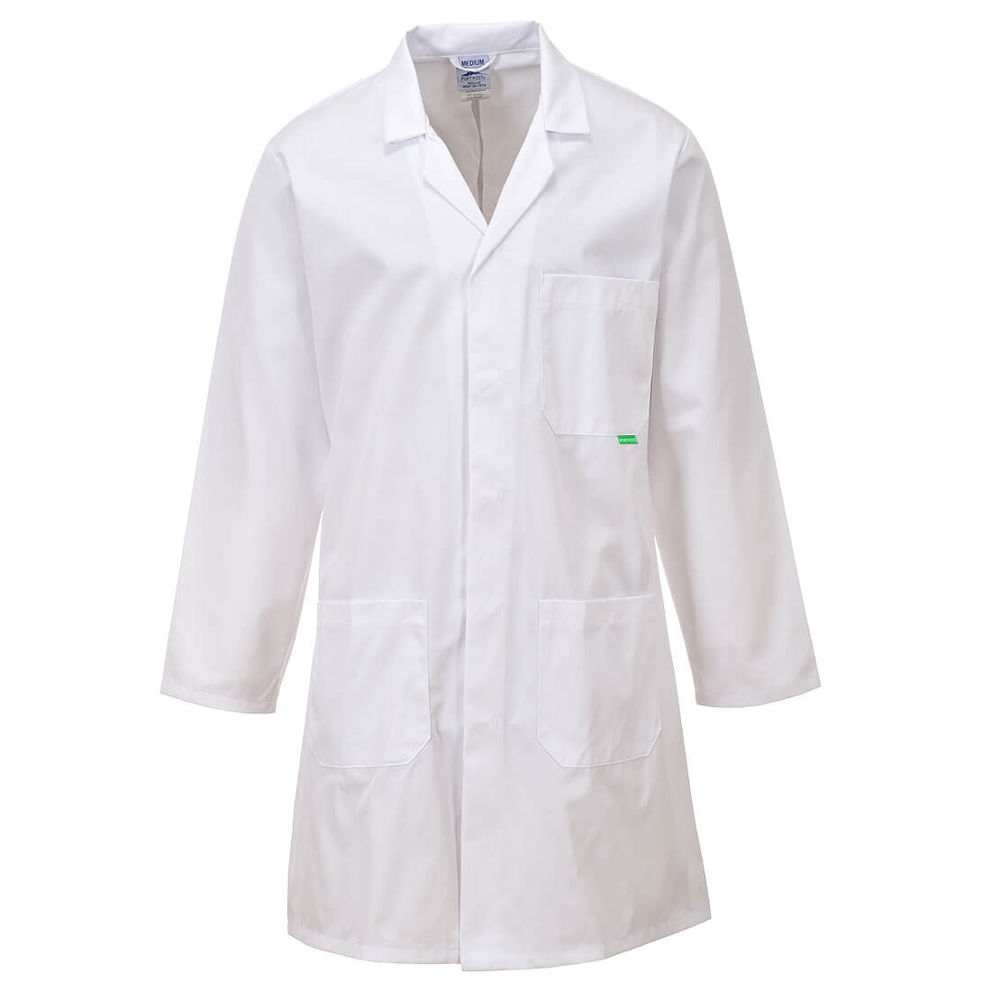 Portwest M852 Anti-Microbial Lab Coat 1#colour_white