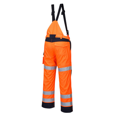 Portwest MV71 Modaflame Rain Multi Norm Arc Trousers 1#colour_orange-navy 2#colour_orange-navy 3#colour_orange-navy