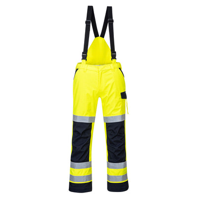 Portwest MV71 Modaflame Rain Multi Norm Arc Trousers 1#colour_yellow-navy