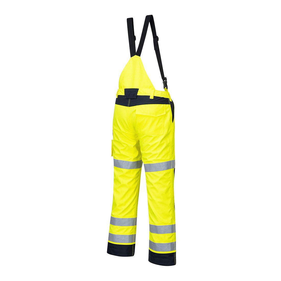 Portwest MV71 Modaflame Rain Multi Norm Arc Trousers 1#colour_yellow-navy 2#colour_yellow-navy 3#colour_yellow-navy