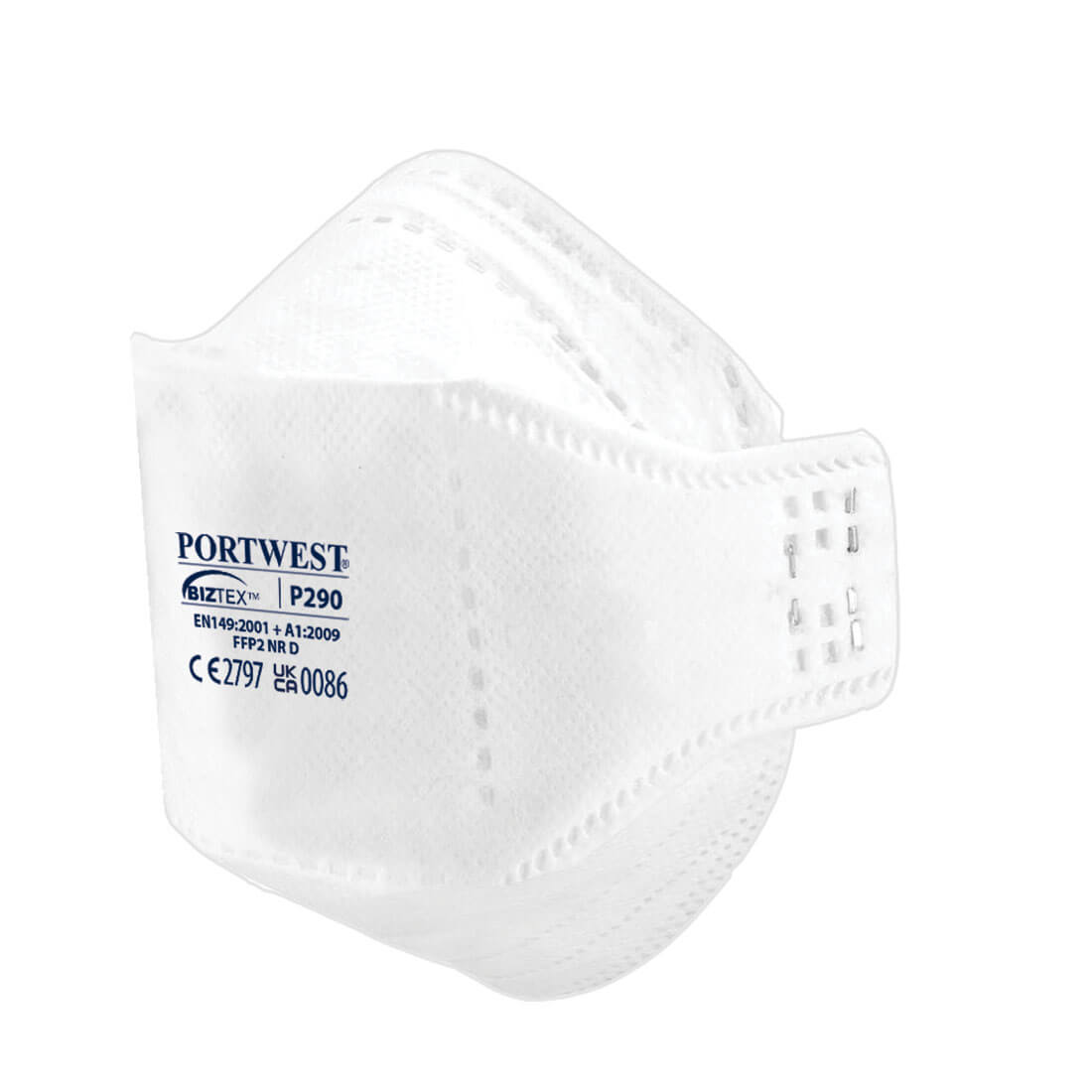 Portwest P290 EAGLE FFP2 Dolomite Fold Flat Respirator 1#colour_white
